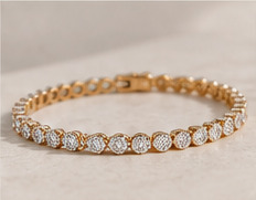 Illustrative tennis-style bracelet